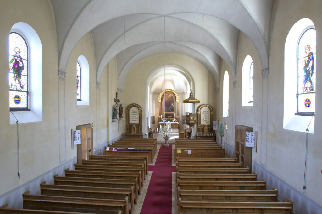 Blick in die evangelische Stadtkirche Vohenstrauss