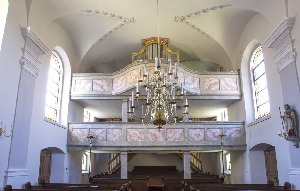 Orgelempore der Simultankirche in Wildenreuth