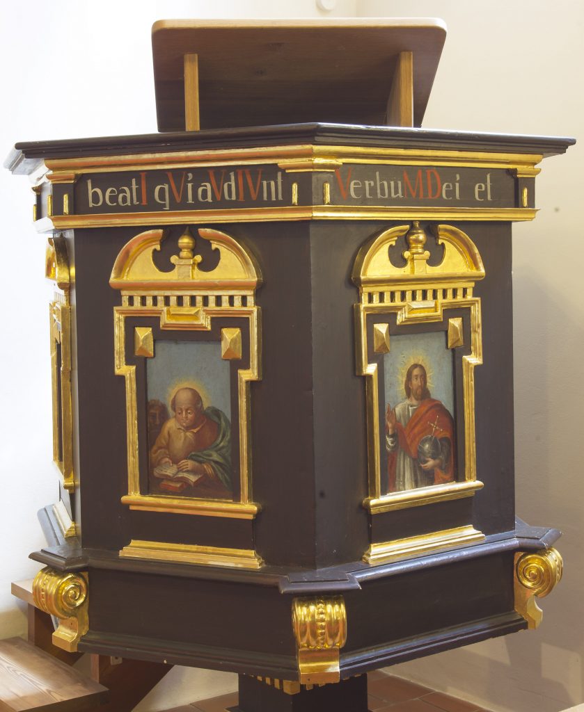 Kanzel der Laurentiuskirche Kürmreuth